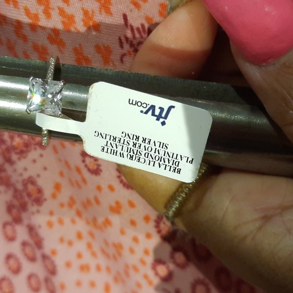 NWT AUTHENTIC GENUINE SOLID STERLING SILVER CZ RING - Picture 1 of 2